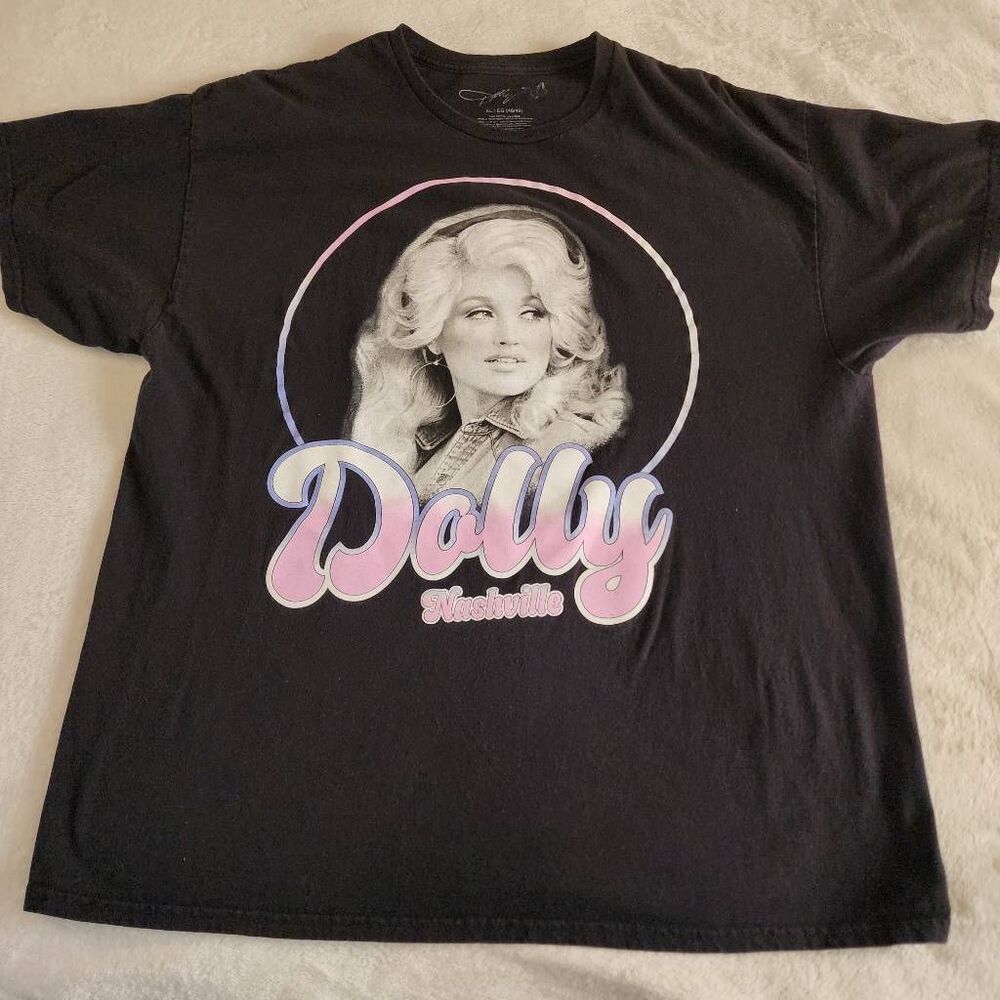 Dolly Parton Black Graphic Tshirt Size XL